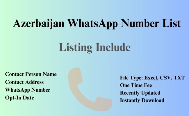 Azerbaijan whatsapp number list