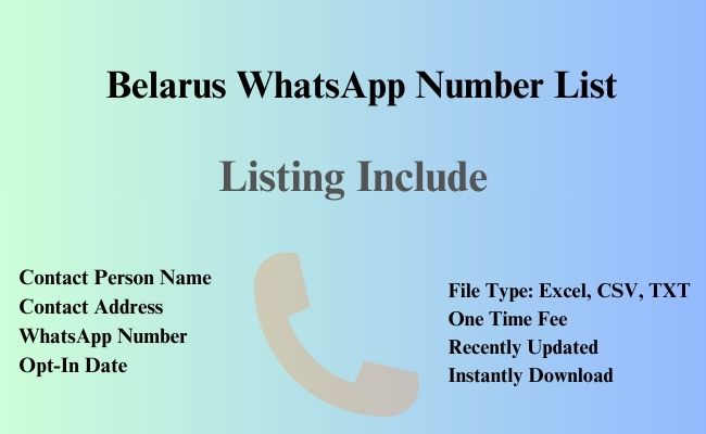 Belarus whatsapp number list