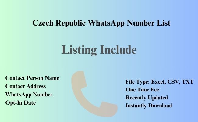 Czech Republic whatsapp number list