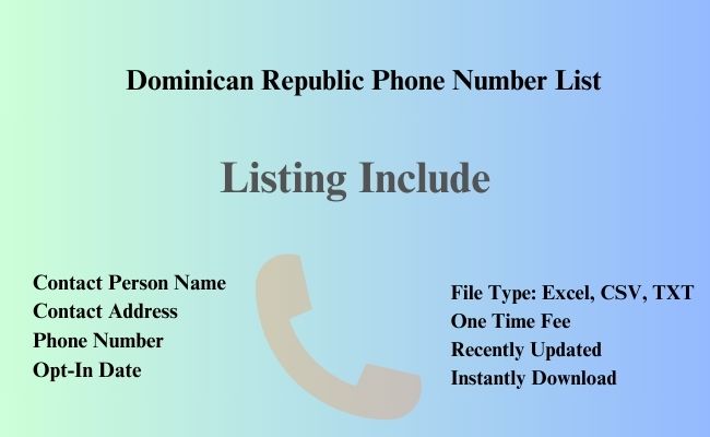 Dominican-Republic phone number list