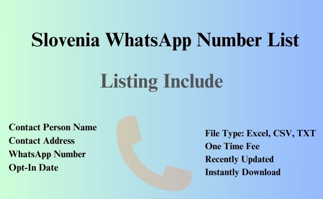 Slovenia whatsapp number list