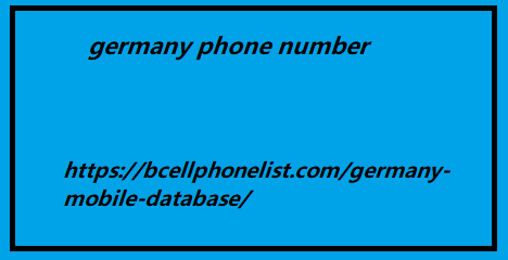 germany phone number