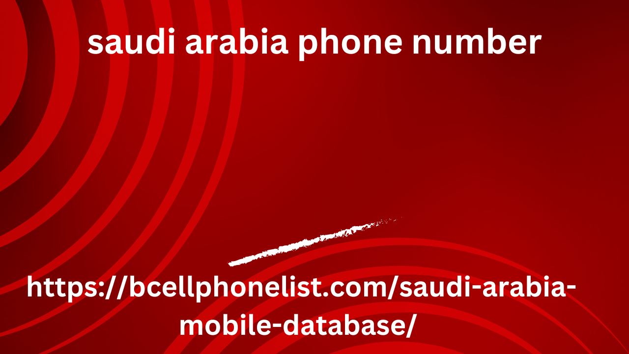 saudi arabia phone number