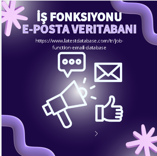 İş Fonksiyonu E-posta Veritabanı