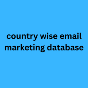 country wise email marketing database