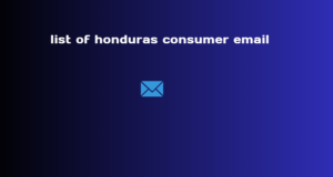 list of honduras consumer email